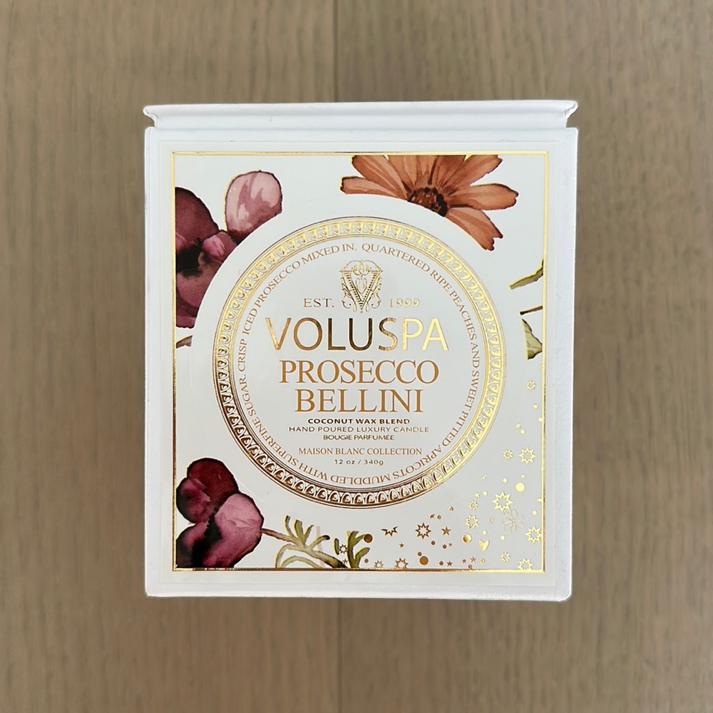 Voluspa Prosecco Bellini candle